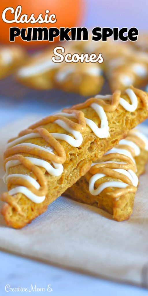 Classic pumpkin spice scones Pinterest pin. 